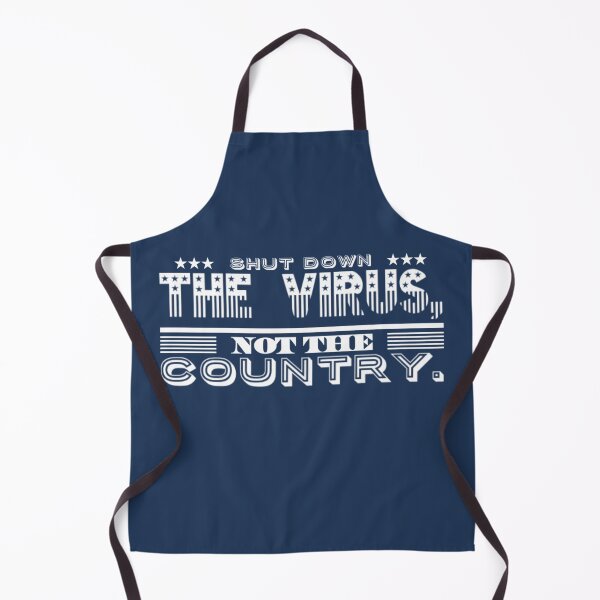 Item preview, Shut Down The Virus Not The Country White Blue USA American Flag Text Design designed and sold by Sunny Collections.