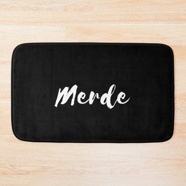 Item preview, Merde Funny French Cursive Cursing in a Foreign Language designed and sold by apathecary.