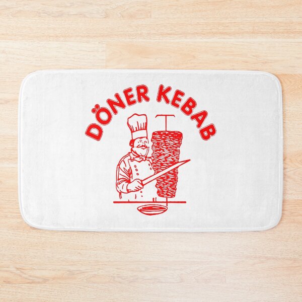 Item preview, Minimal Doner Kebab Icon – Clean Street Food Sticker Design designed and sold by Road To Track.