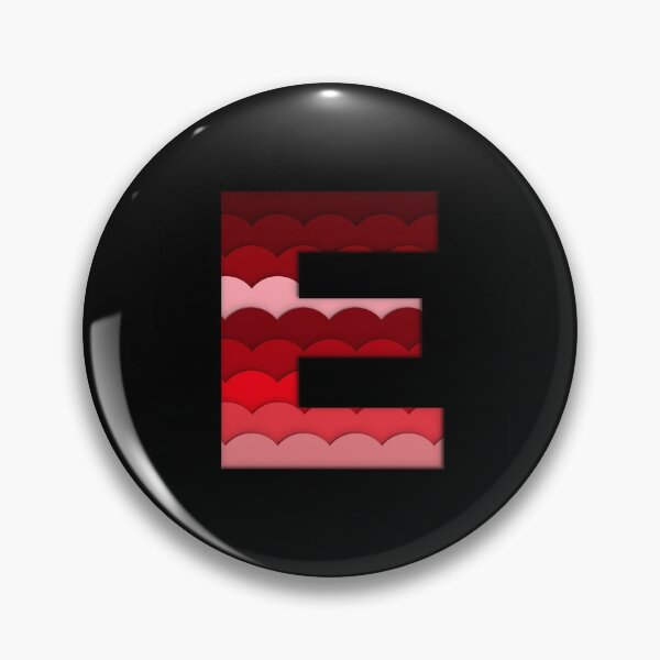 Item preview, The letter - E - Alphabet Series in Red Pattern designed and sold by SimplePickUps.