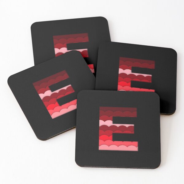 Item preview, The letter - E - Alphabet Series in Red Pattern designed and sold by SimplePickUps.