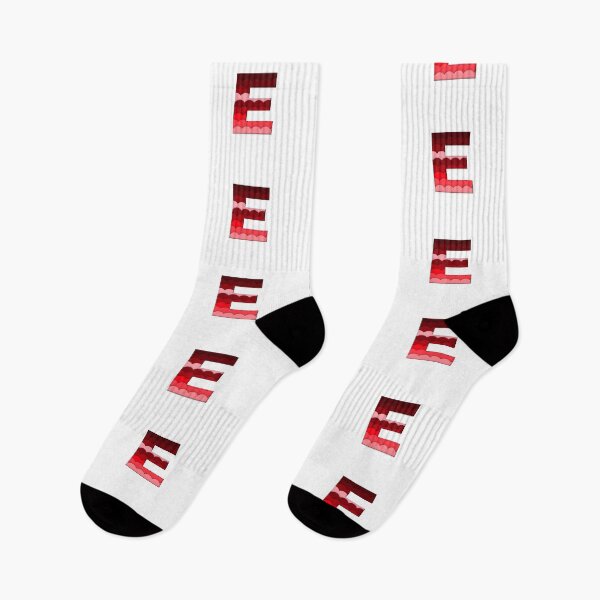 Item preview, The letter - E - Alphabet Series in Red Pattern designed and sold by SimplePickUps.