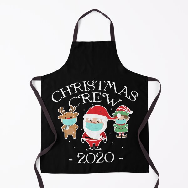 Item preview, Christmas Crew 2020 - Mask Wearing Santa Elf And Reindeer designed and sold by Dressed For Duty.