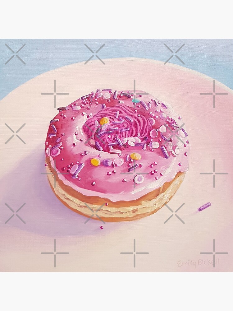 Strawberry Swirl Donut painting by EmilyBickell