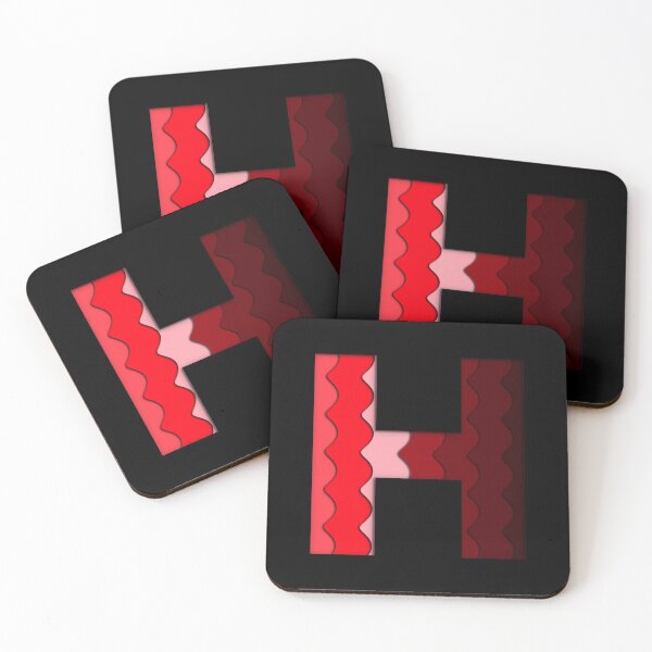 Item preview, The letter - H - Alphabet Series in Red Pattern designed and sold by SimplePickUps.