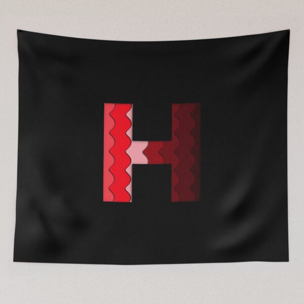 Item preview, The letter - H - Alphabet Series in Red Pattern designed and sold by SimplePickUps.