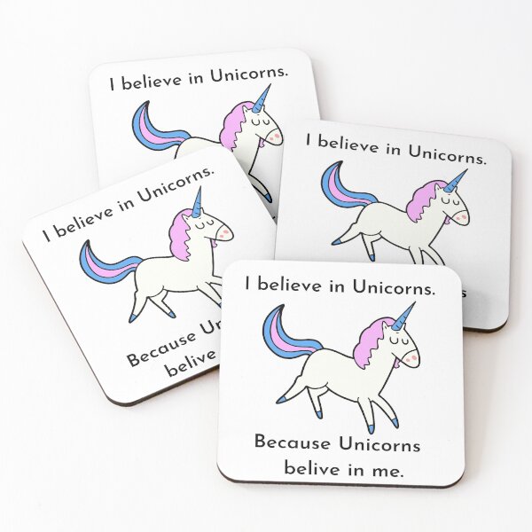 Item preview, I believe in Unicorns designed and sold by Paul Eagle.