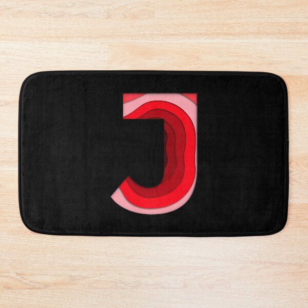 Item preview, The letter - J - Alphabet Series in Red Pattern designed and sold by SimplePickUps.