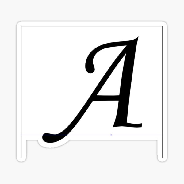 lettre A Sticker