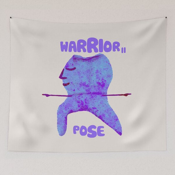 Item preview, Molar Yogi (Warrior Pose 2)  designed and sold by Happimola Designs.