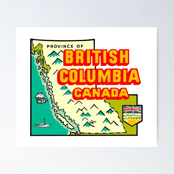 Item preview, Vintage British Columbia Decal designed and sold by Decal Mania.