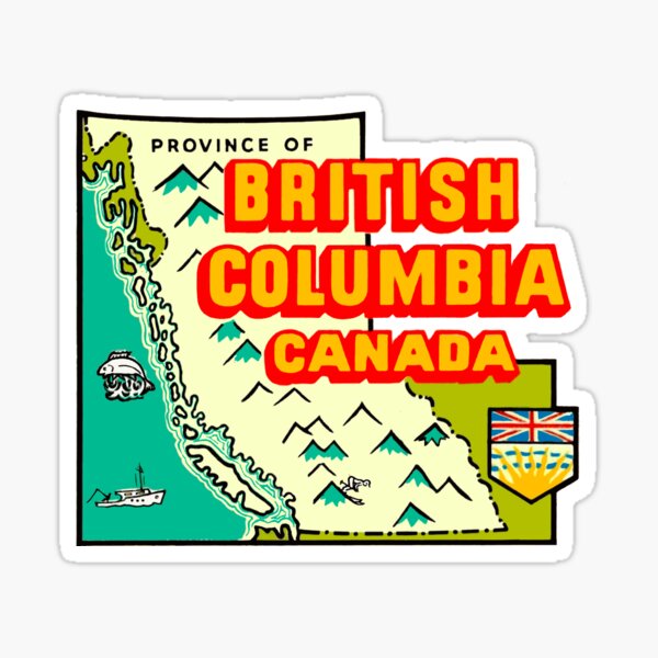 Vintage British Columbia Decal Sticker