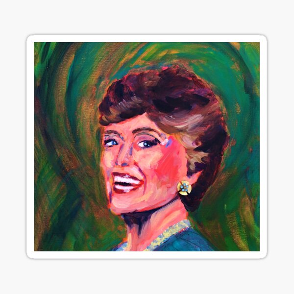 Blanche Devereaux Golden Girls Sticker For Sale By Hguibord Redbubble 