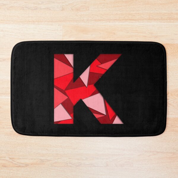 Item preview, The letter - K - Alphabet Series in Red Pattern designed and sold by SimplePickUps.