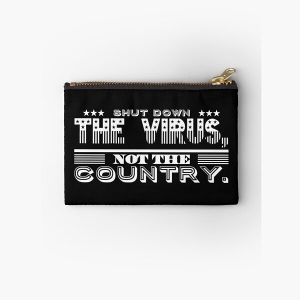 Item preview, Shut Down The Virus Not The Country Black White USA American Flag Text Design designed and sold by Sunny Collections.