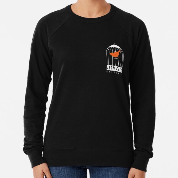 Reverse Iron City Logo Pocket Size Lightweight Sweatshirt
