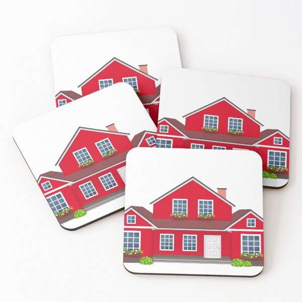 Item preview, House Red , Home villa isolated designed and sold by MarketVisionAV.
