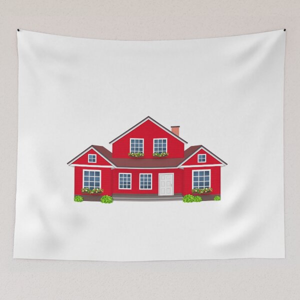 Item preview, House Red , Home villa isolated designed and sold by MarketVisionAV.