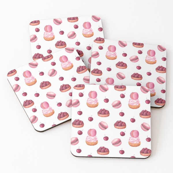 Item preview, Pink watercolor pastries designed and sold by Flowersforbear.