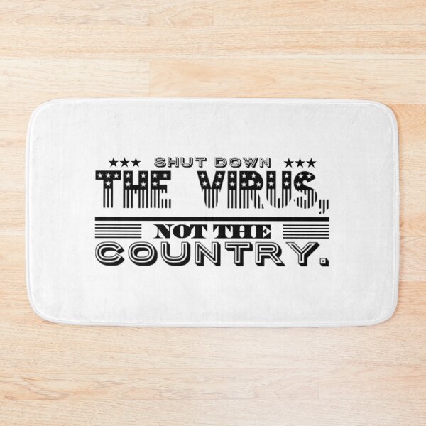 Item preview, Shut Down The Virus Not The Country White Black USA American Flag Text Design designed and sold by Sunny Collections.