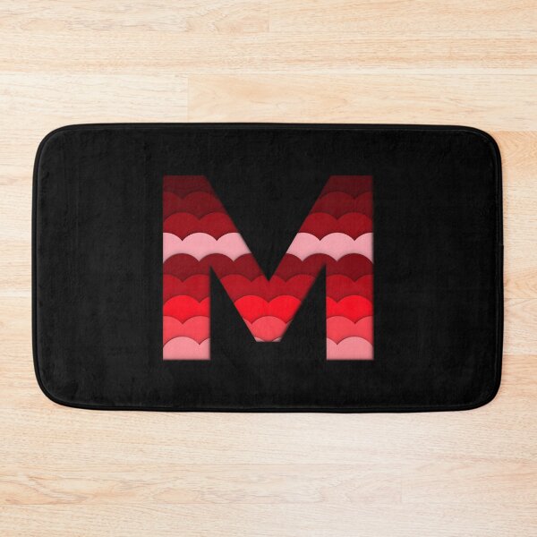 Item preview, The letter - M - Alphabet Series in Red Pattern designed and sold by SimplePickUps.