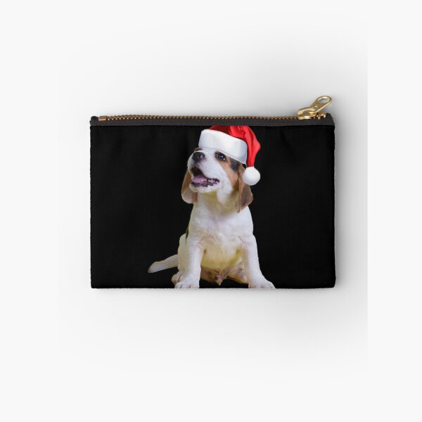 Item preview, Cute Puppy Shirt Santa Hat Image Funny Dog Christmas Gift designed and sold by DamnCoolStuff.