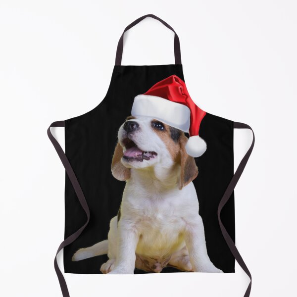 Item preview, Cute Puppy Shirt Santa Hat Image Funny Dog Christmas Gift designed and sold by DamnCoolStuff.