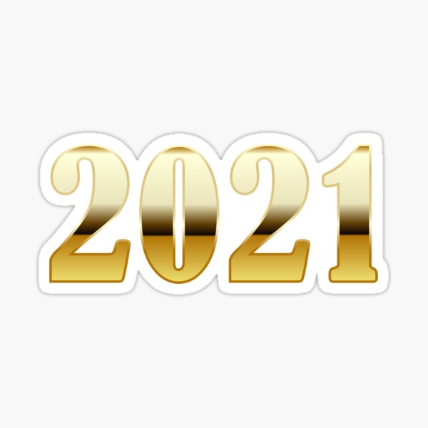 Item preview, 2021 - Gold Numbers -  New Year   designed and sold by MrRoccoBlue.