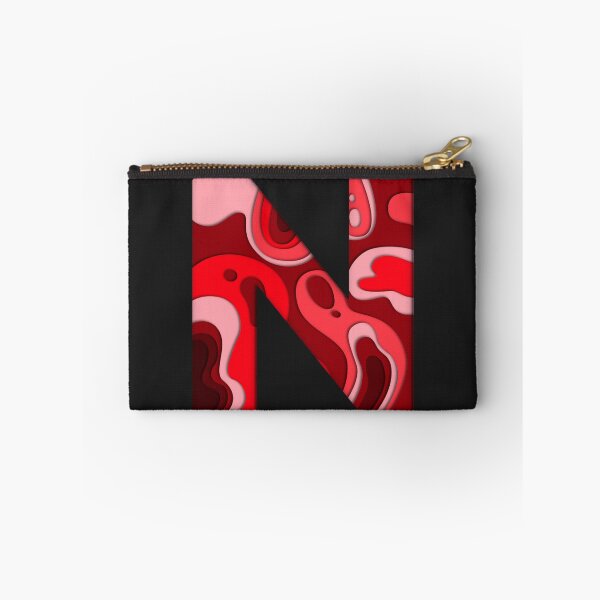 Item preview, The letter - N - Alphabet Series in Red Pattern designed and sold by SimplePickUps.