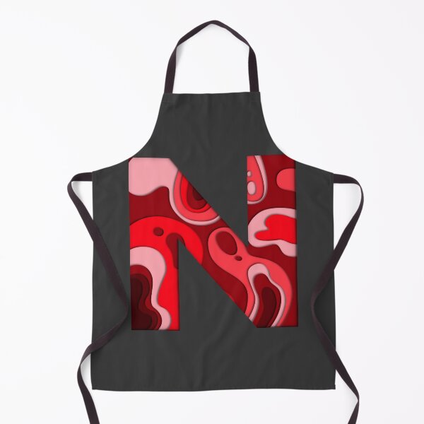 Item preview, The letter - N - Alphabet Series in Red Pattern designed and sold by SimplePickUps.