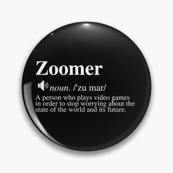 Item preview, Zoomer Definition #3 - A Gaming Distraction (Black Background) designed and sold by mind-illusions.