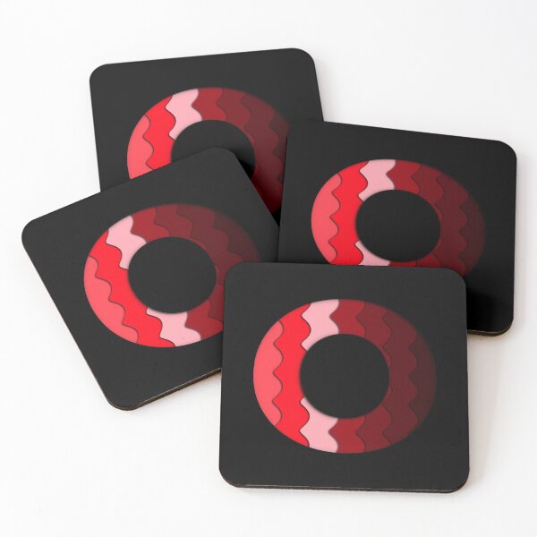 Item preview, The letter - O - Alphabet Series in Red Pattern designed and sold by SimplePickUps.