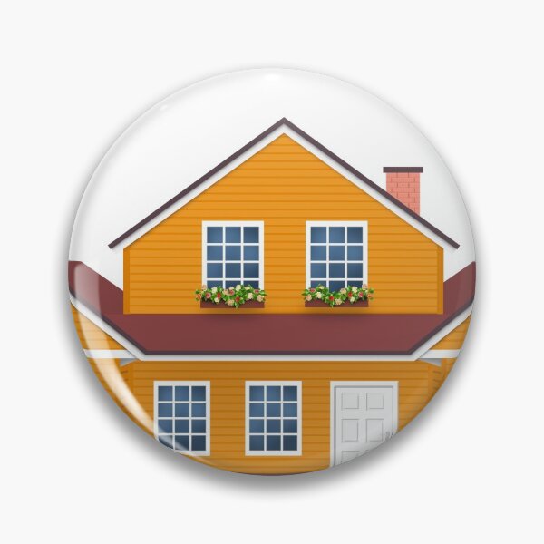 Item preview, House orange , Home villa isolated designed and sold by MarketVisionAV.