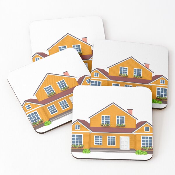 Item preview, House orange , Home villa isolated designed and sold by MarketVisionAV.