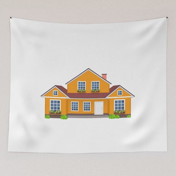 Item preview, House orange , Home villa isolated designed and sold by MarketVisionAV.