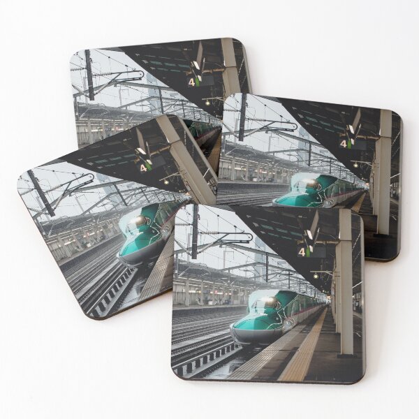 Item preview, Japanese Shinkansen Bullet Train at Train Station  designed and sold by JonesyDave.