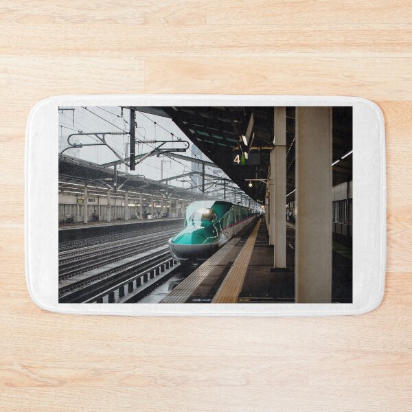 Item preview, Japanese Shinkansen Bullet Train at Train Station  designed and sold by JonesyDave.
