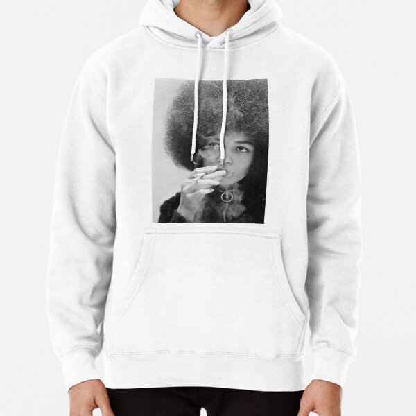 Angela Davis Smoking Pullover Hoodie