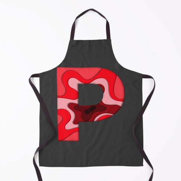 Item preview, The letter - P - Alphabet Series in Red Pattern designed and sold by SimplePickUps.