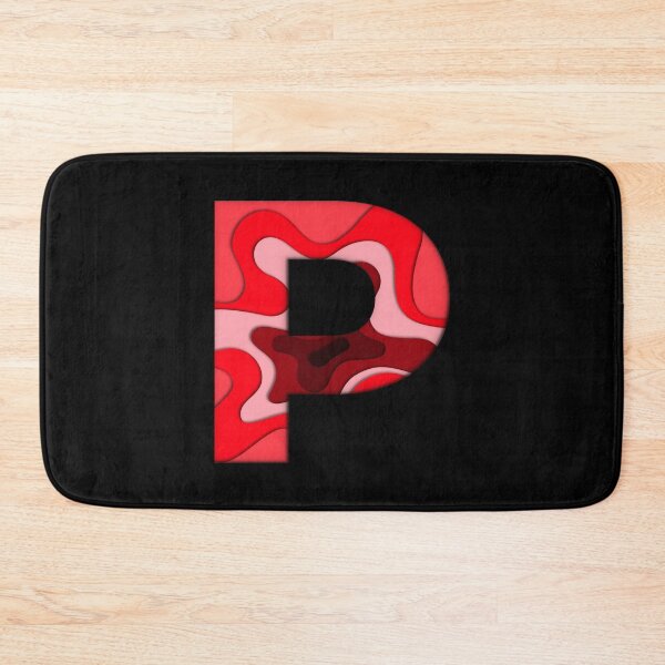 Item preview, The letter - P - Alphabet Series in Red Pattern designed and sold by SimplePickUps.