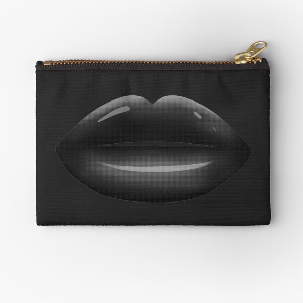 Lips Noir Pink Dripping Black And White Modern Pop Art Wall Art