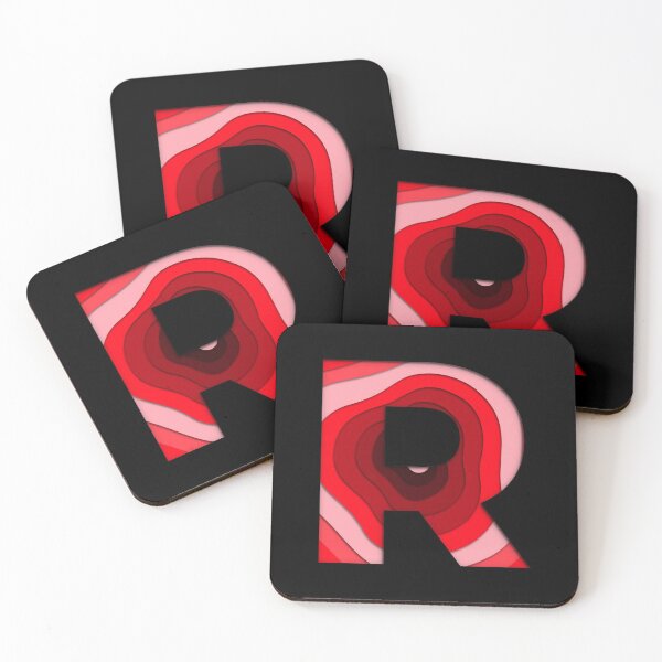 Item preview, The letter - R - Alphabet Series in Red Pattern designed and sold by SimplePickUps.