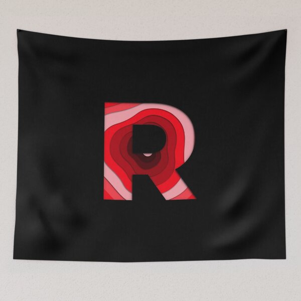 Item preview, The letter - R - Alphabet Series in Red Pattern designed and sold by SimplePickUps.