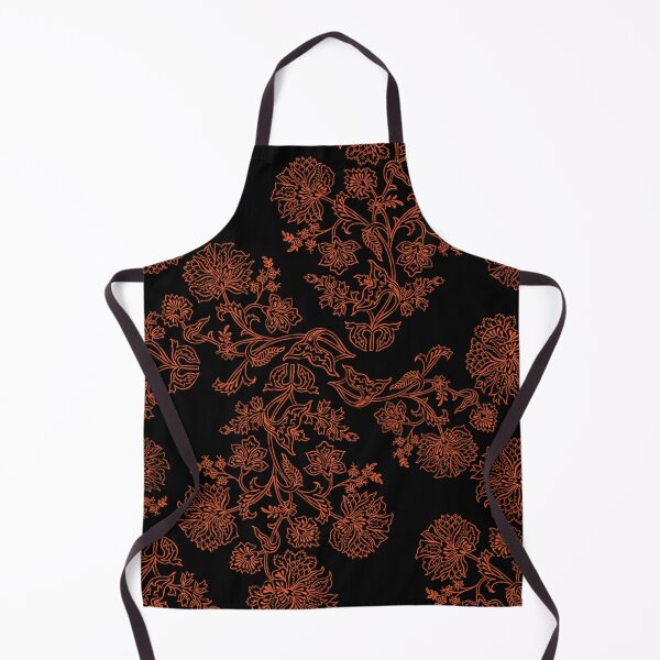 Item preview, Flowers and Leaves in Red on a Black base background. designed and sold by Rcasadesign.
