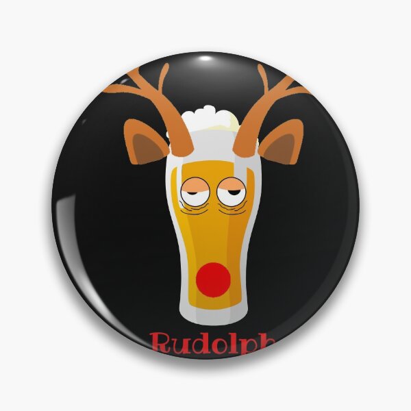Item preview, Rudolph the Red Nosed Reinbeer, Funny Christmas Drinking designed and sold by Farprintod.
