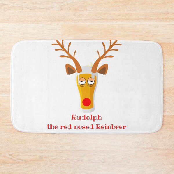 Item preview, Rudolph the Red Nosed Reinbeer, Funny Christmas Drinking designed and sold by Farprintod.