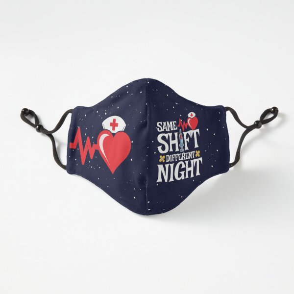 Nurse Meme - Same Shift Different Night - Night Shift Nurse Fitted 3-Layer