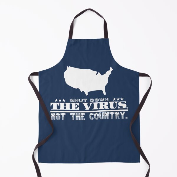 Item preview, Shut Down The Virus Not The Country White Blue USA American Silhouette Text Design designed and sold by Sunny Collections.