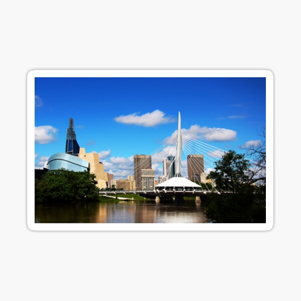 "Downtown Winnipeg Skyline" Sticker by JoeLynnDesign Redbubble