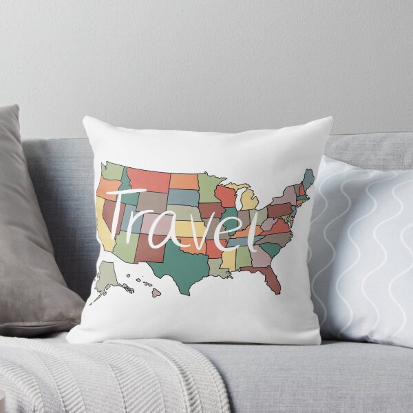 Item preview, Travel US map  designed and sold by nikkimwilks.